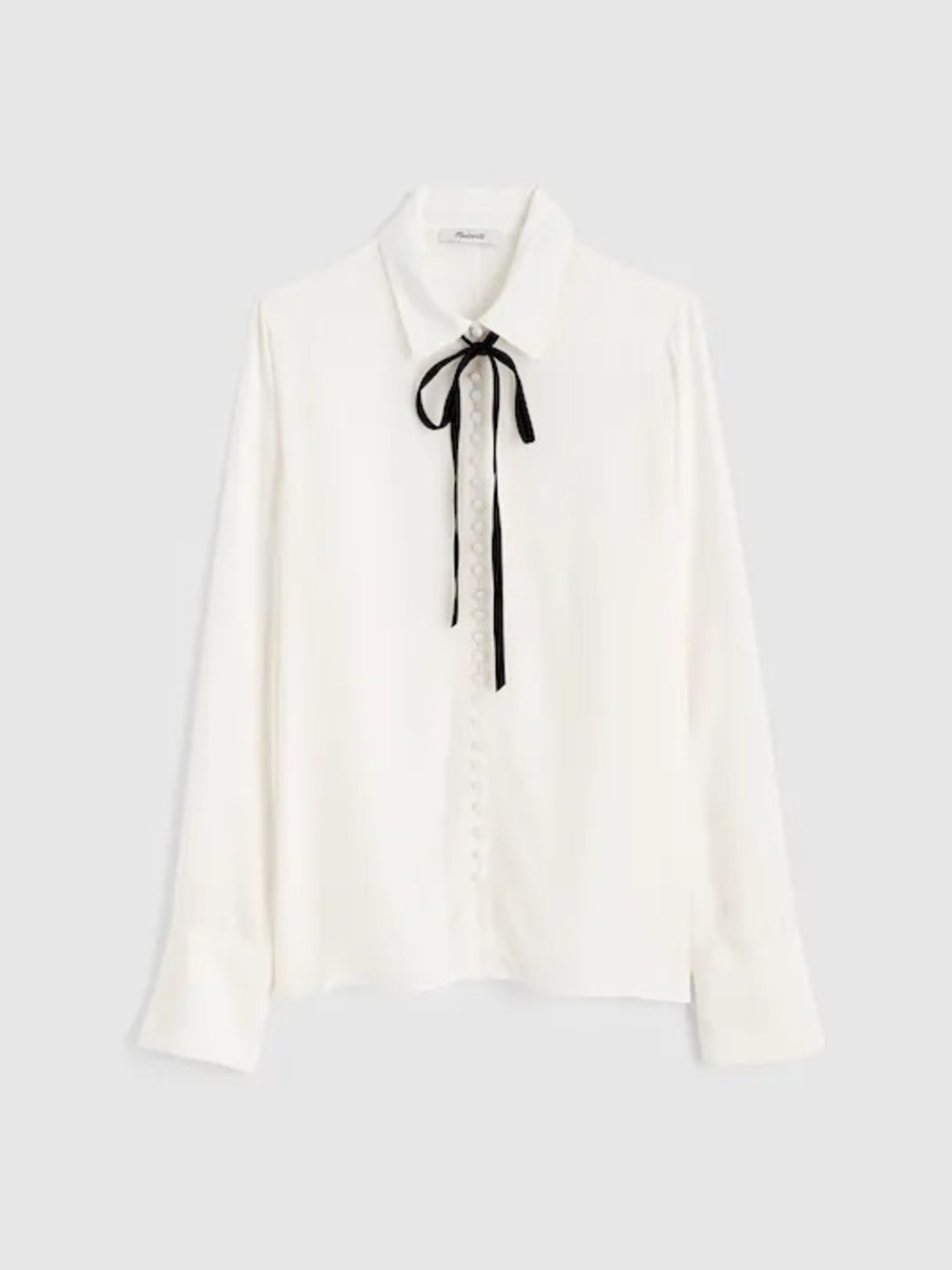 Madewell Necktie Button-Up Top large - Picture 5 of 5
